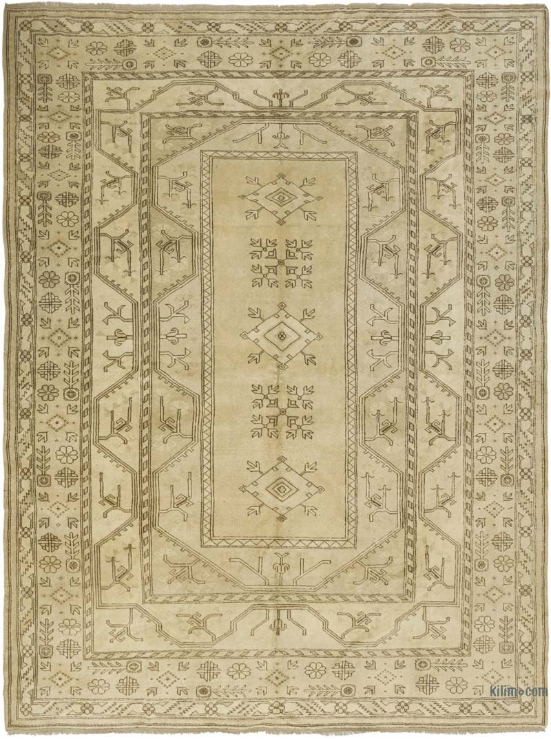 Alfombra Vintage Turca Anudada a Mano - 278 cm x 368 cm - K0084135