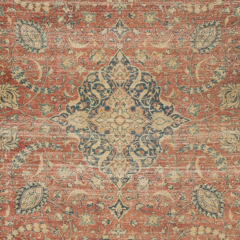 Vintage Hand-Knotted Oriental Rug - 7' 10" x 10' 9" (94" x 129") - K0084138