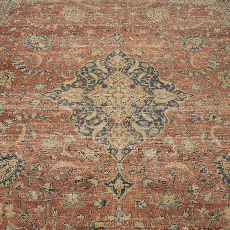 Vintage Hand-Knotted Oriental Rug - 7' 10" x 10' 9" (94" x 129") - K0084138