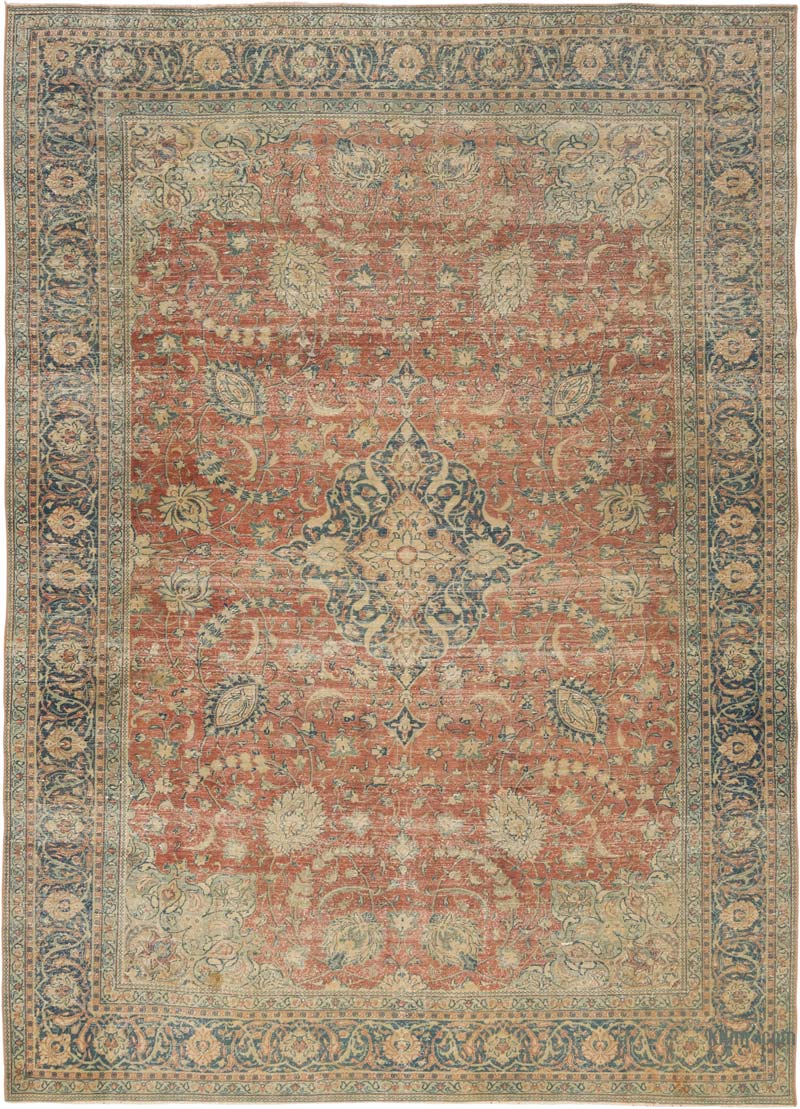 Vintage Hand-Knotted Oriental Rug - 7' 10" x 10' 9" (94" x 129") - K0084138