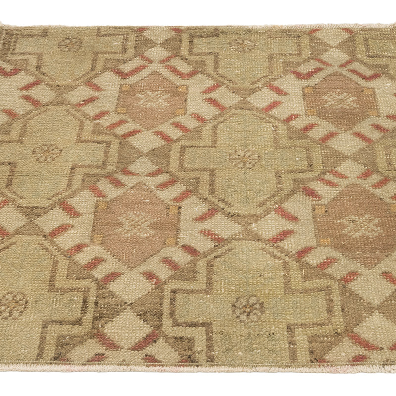 Vintage Turkish Hand-Knotted Rug - 2' 7" x 2' 7" (31" x 31") - K0084140
