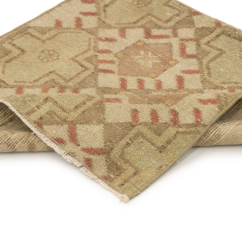 Vintage Turkish Hand-Knotted Rug - 2' 7" x 2' 7" (31" x 31") - K0084140