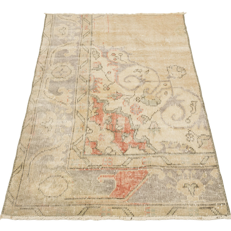 Alfombra Vintage Turca Anudada a Mano - 65 cm x 112 cm - K0084142