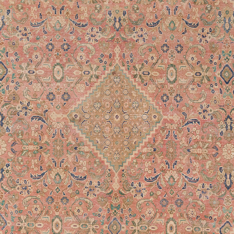 Vintage Hand-Knotted Oriental Rug - 9' 4" x 12' 10" (112" x 154") - K0084149