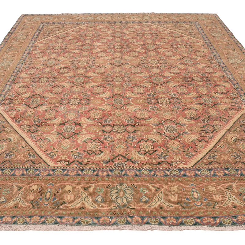 Alfombra Oriental Vintage Anudada a Mano - 211 cm x 305 cm - K0084151