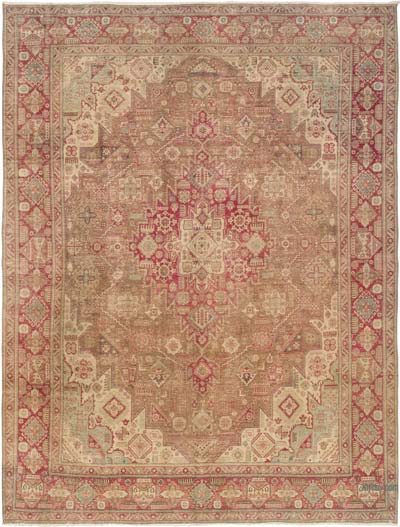 Vintage Hand-Knotted Oriental Rug - 9' 9" x 12' 8" (117" x 152")