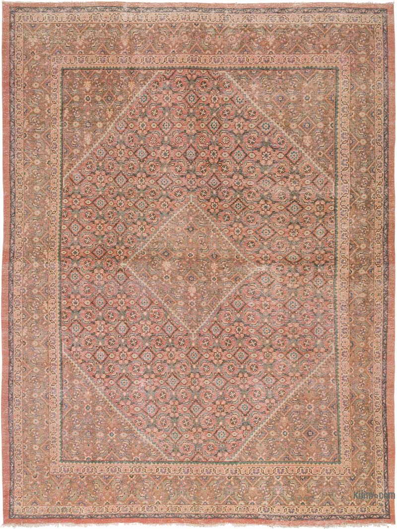 Vintage Hand-Knotted Oriental Rug - 9' 7" x 12' 10" (115" x 154") - K0084155