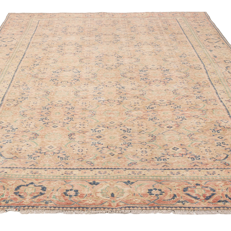 Alfombra Vintage Turca Anudada a Mano - 202 cm x 301 cm - K0084164