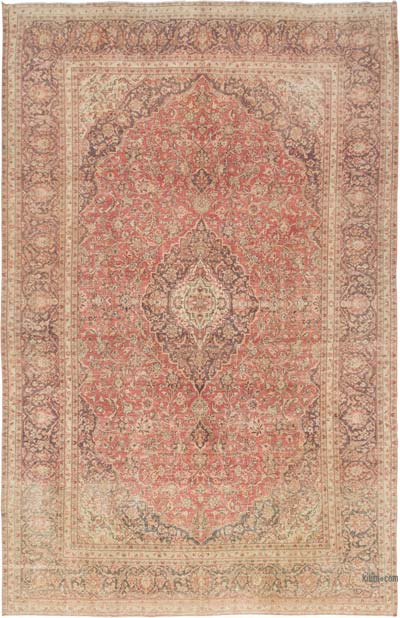 Vintage Hand-Knotted Oriental Rug - 9' 4" x 14' 5" (112" x 173")