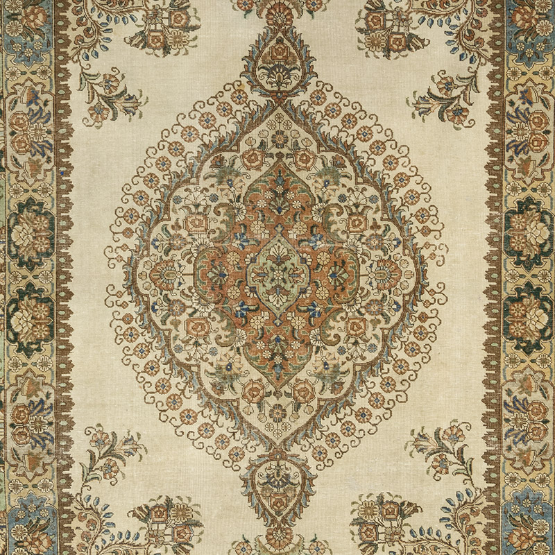 Vintage Hand-Knotted Oriental Rug - 9' 1" x 12' 1" (109" x 145") - K0084166