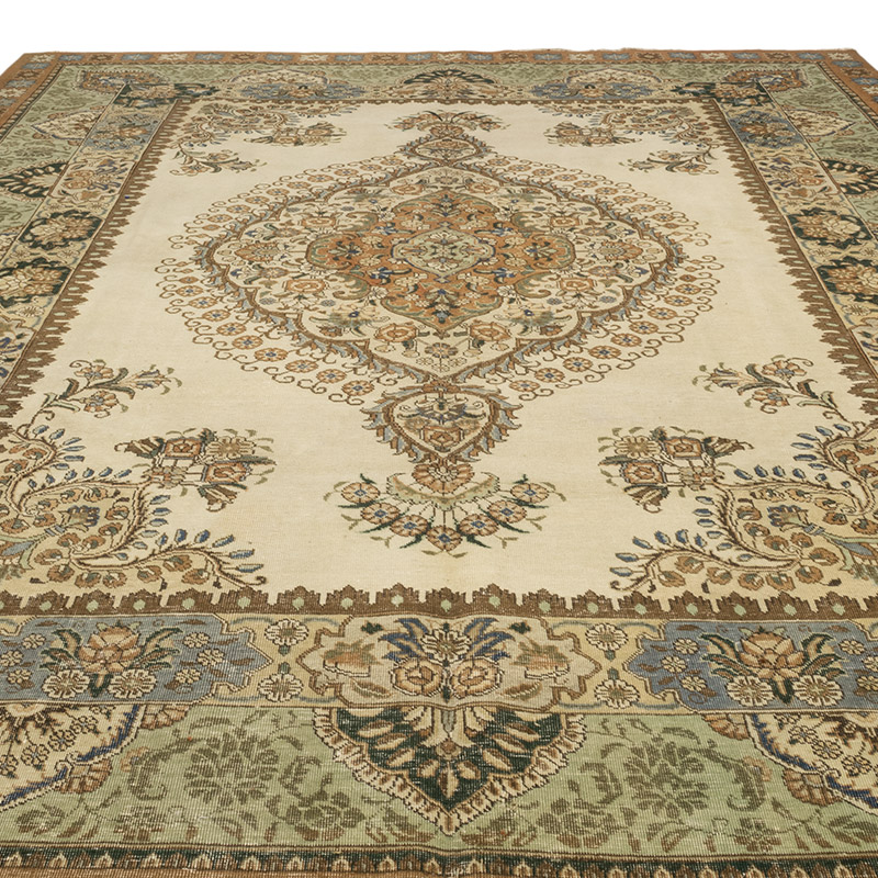 Vintage Hand-Knotted Oriental Rug - 9' 1" x 12' 1" (109" x 145") - K0084166