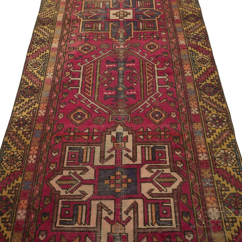 Vintage El Dokuma Yolluk - 100 cm x 400 cm - K0084175