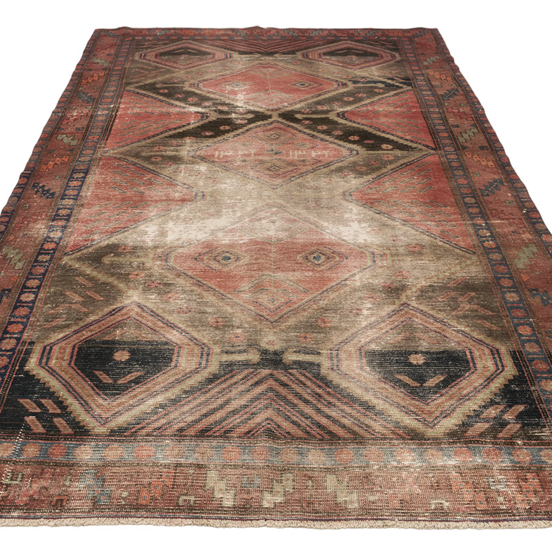 Vintage Turkish Hand-Knotted Rug - 4' 11" x 10' 3" (59" x 123") - K0084176
