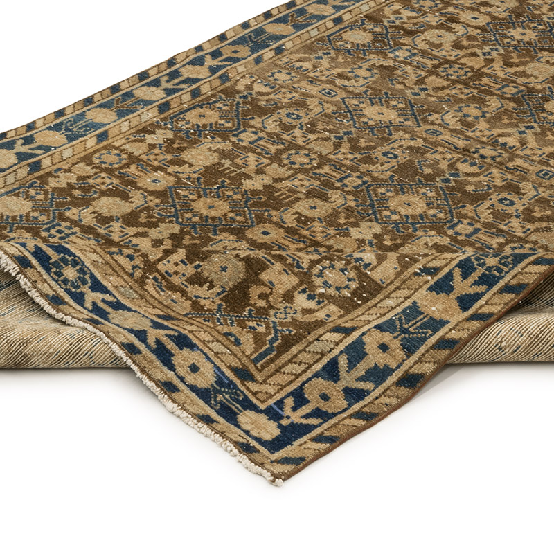 Vintage Oriental Hand-Knotted Runner - 3' 9" x 13' 4" (45" x 160") - K0084179