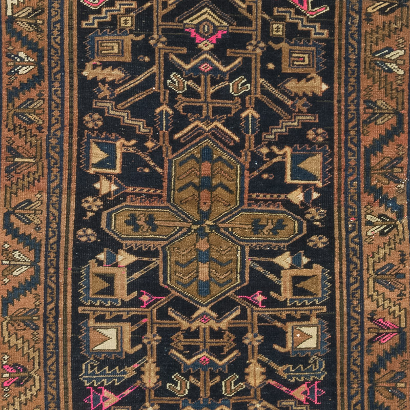 Vintage Oriental Hand-Knotted Runner - 3' 6" x 11' 8" (42" x 140") - K0084180