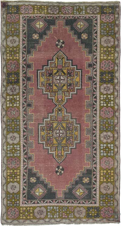 El Dokuma Vintage Hali - 116 cm x 216 cm