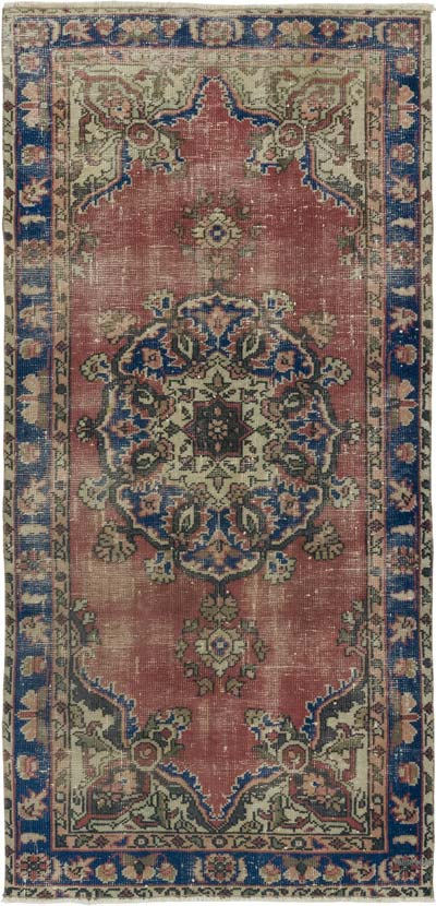 Alfombra Vintage Turca Anudada a Mano - 96 cm x 198 cm