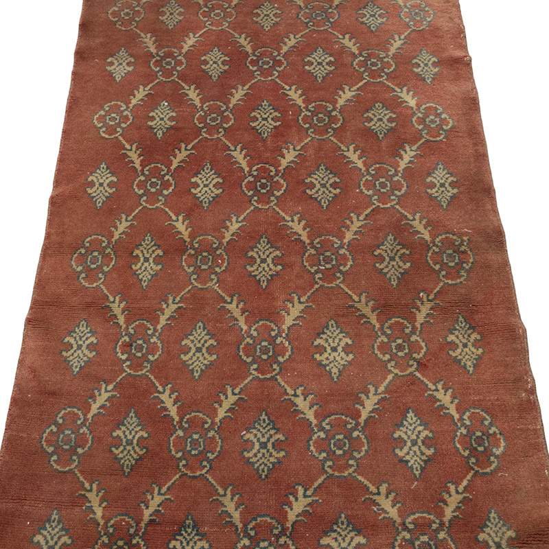 Alfombra Vintage Turca Anudada a Mano - 86 cm x 182 cm - K0084186
