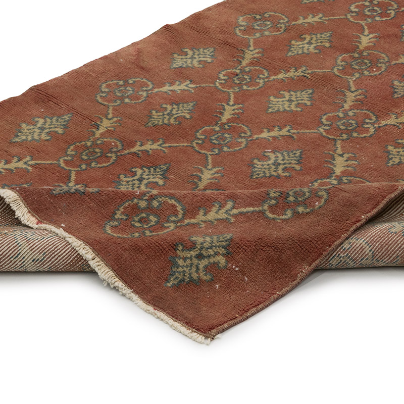 Alfombra Vintage Turca Anudada a Mano - 86 cm x 182 cm - K0084186