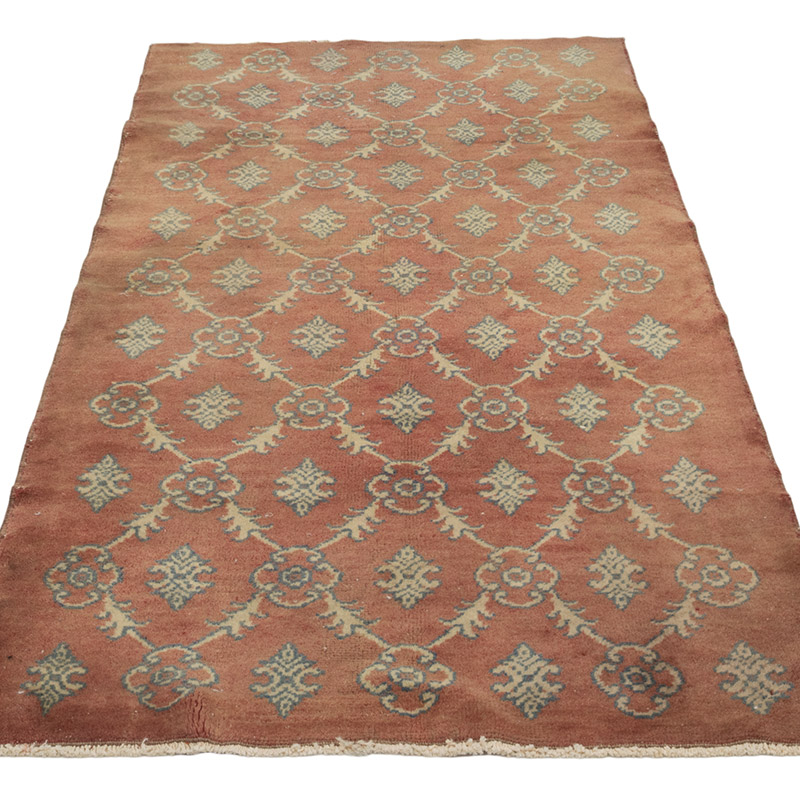 Alfombra Vintage Turca Anudada a Mano - 86 cm x 182 cm - K0084186