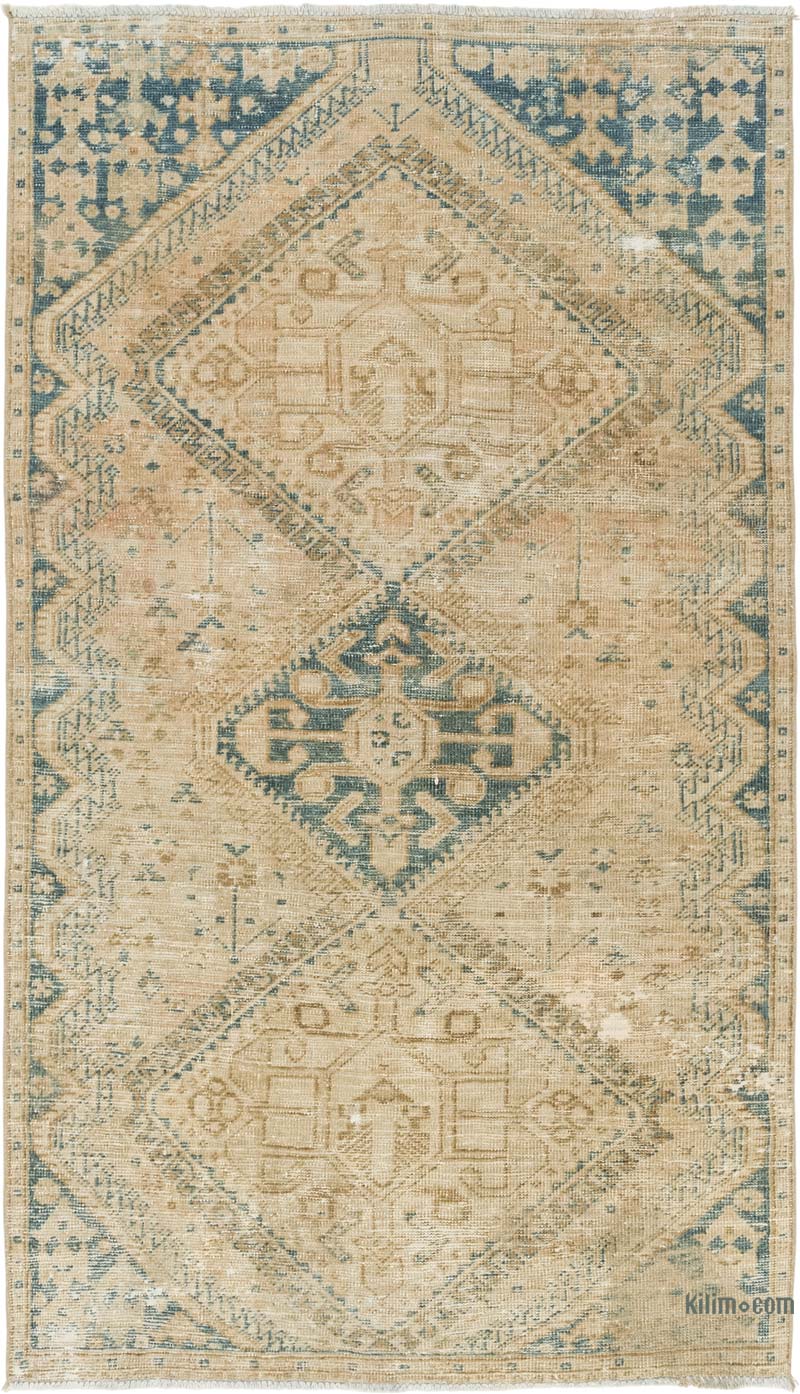 Alfombra Vintage Turca Anudada a Mano - 113 cm x 190 cm - K0084191