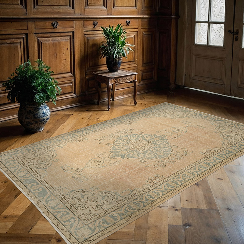 Alfombra Vintage Turca Anudada a Mano - 166 cm x 264 cm - K0084195