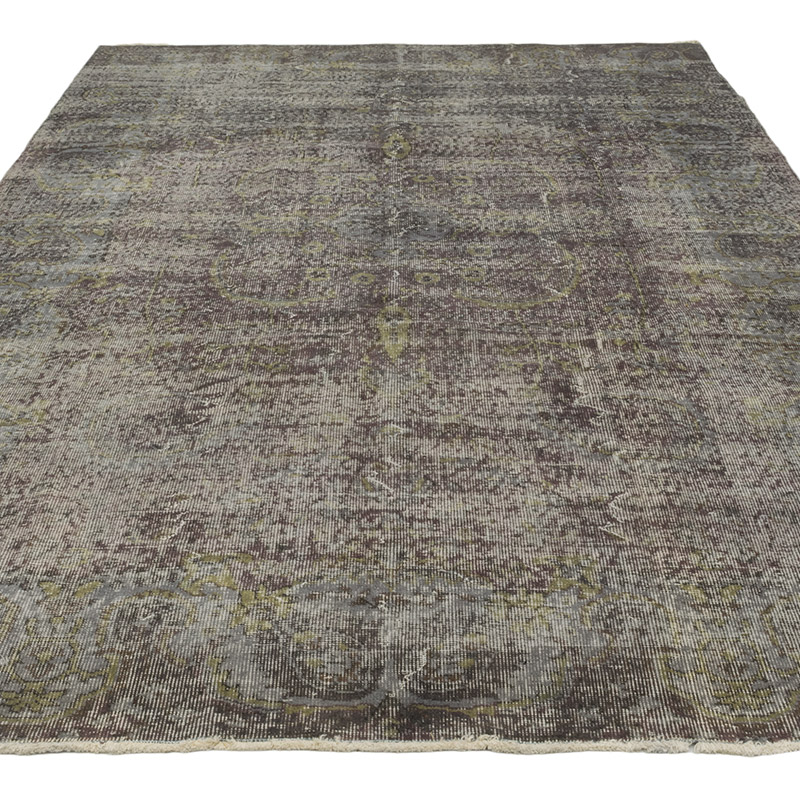 Over-dyed Turkish Vintage Rug - 6' 5" x 9' 8" (77" x 116") - K0084196