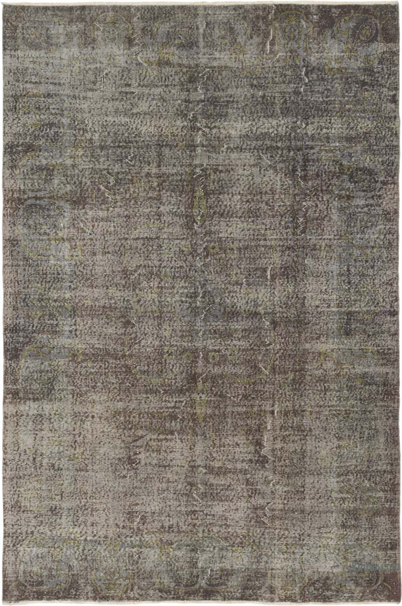 Over-dyed Turkish Vintage Rug - 6' 5" x 9' 8" (77" x 116") - K0084196