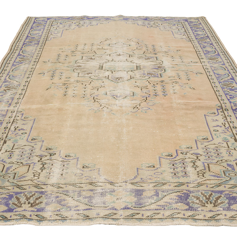 Vintage Turkish Hand-Knotted Rug - 6' 6" x 9' 5" (78" x 113") - K0084201