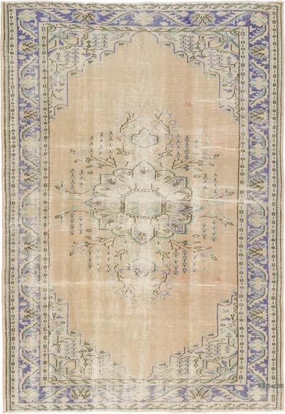 Alfombra Vintage Turca Anudada a Mano - 197 cm x 288 cm