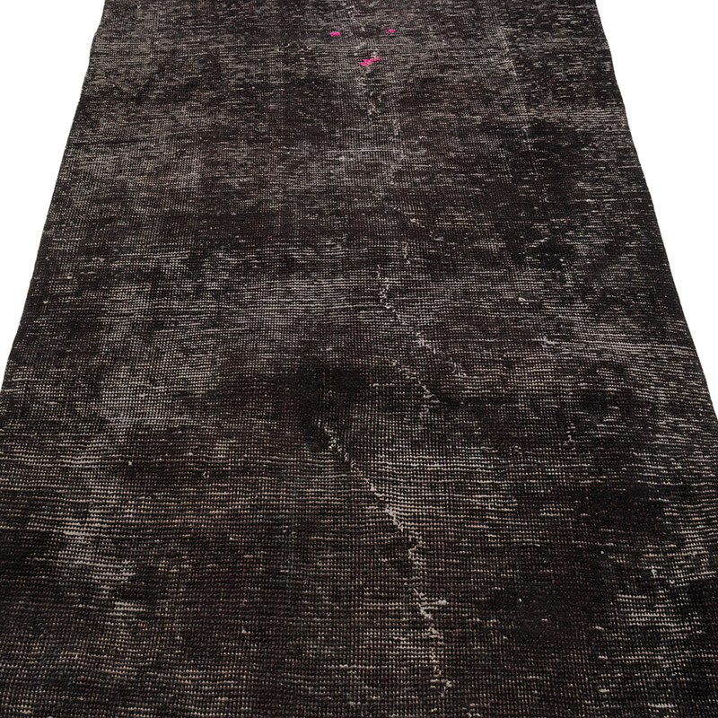 Boyalı El Dokuma Vintage Halı Yolluk - 94 cm x 353 cm - K0084203