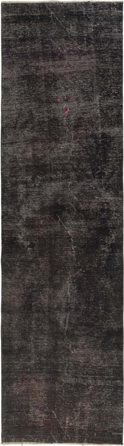 Over-dyed Turkish Vintage Runner - 3' 1" x 11' 7" (37" x 139")