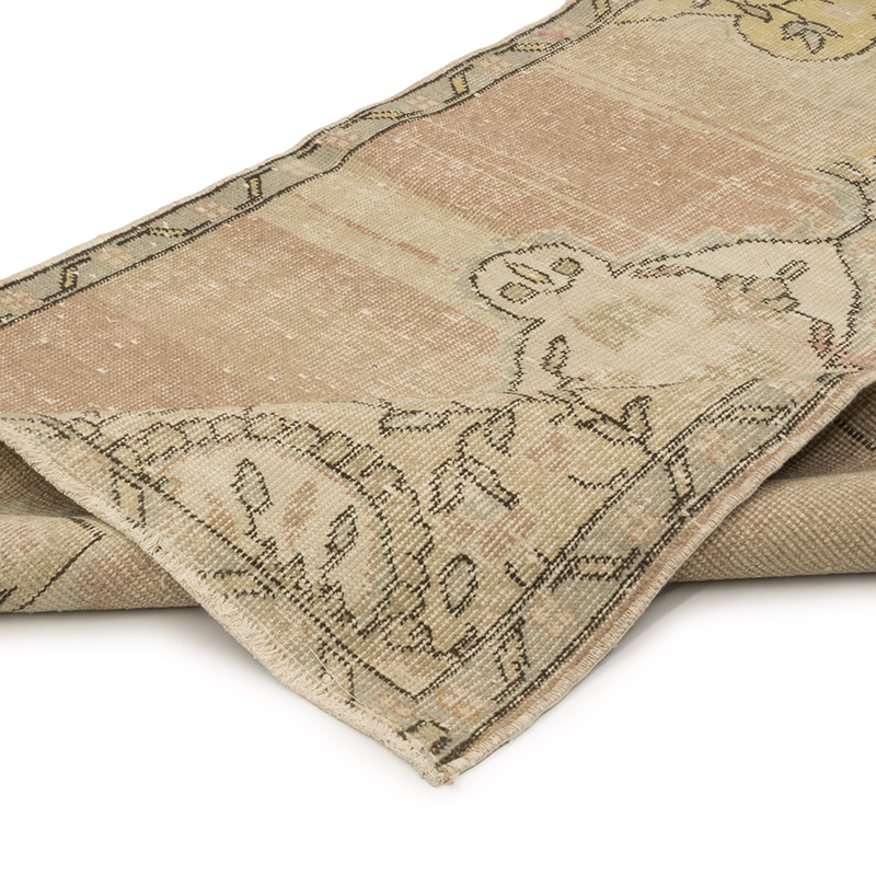 Alfombra Vintage Turca Anudada a Mano - 98 cm x 158 cm - K0084205