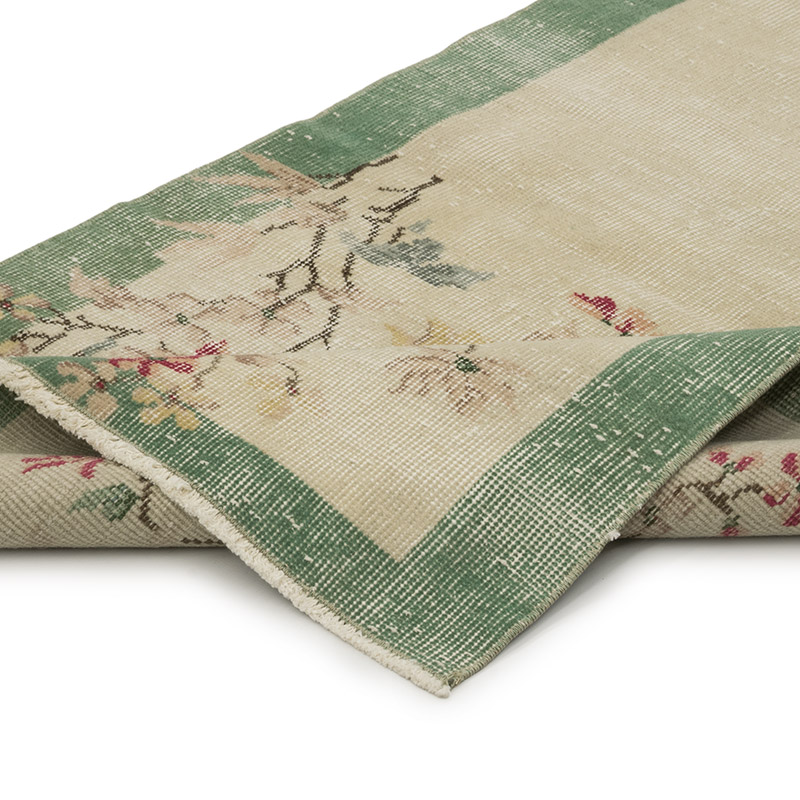 Alfombra Vintage Turca Anudada a Mano - 80 cm x 136 cm - K0084207