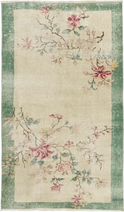 Alfombra Vintage Turca Anudada a Mano - 80 cm x 136 cm