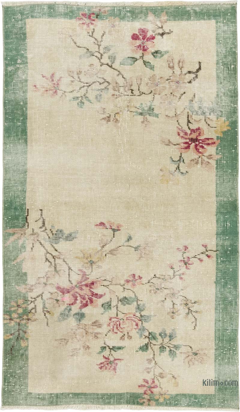 Alfombra Vintage Turca Anudada a Mano - 80 cm x 136 cm - K0084207