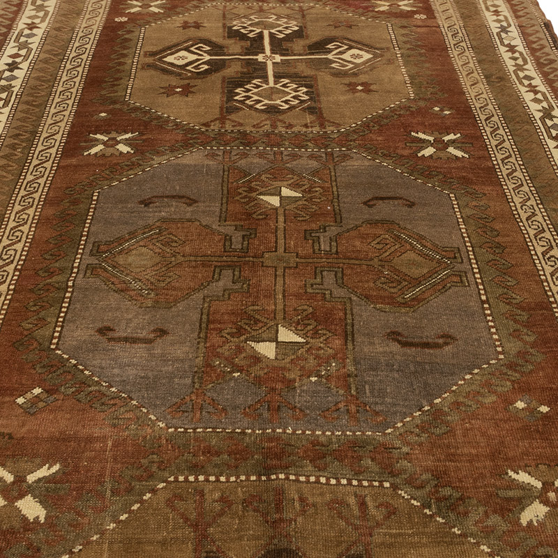 Vintage Turkish Hand-Knotted Rug - 6' 8" x 11' 3" (80" x 135") - K0084209