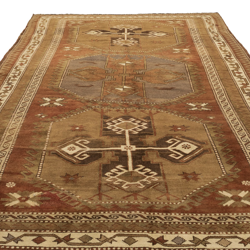 Vintage Turkish Hand-Knotted Rug - 6' 8" x 11' 3" (80" x 135") - K0084209