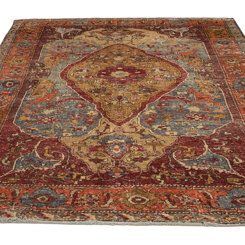 Vintage Turkish Hand-Knotted Rug - 4' 10" x 7' 1" (58" x 85") - K0084210