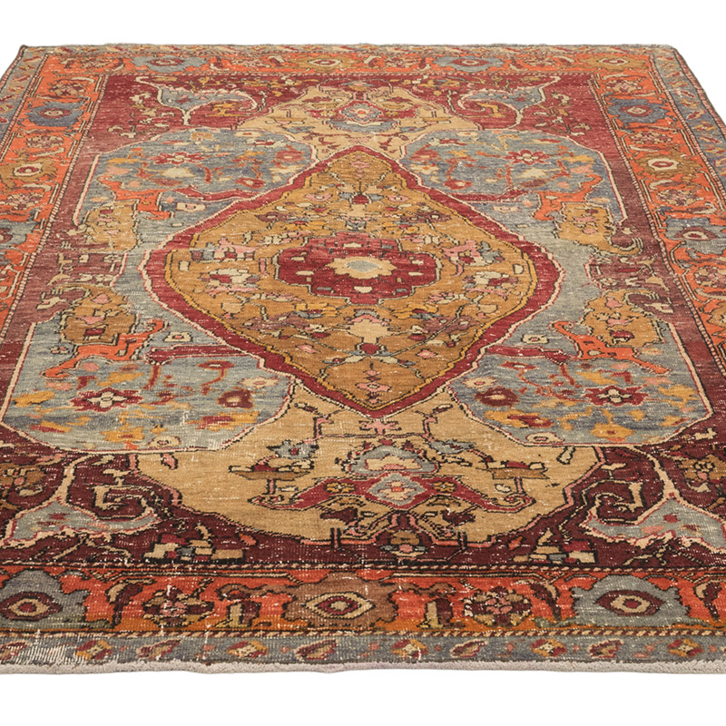 Vintage Turkish Hand-Knotted Rug - 4' 10" x 7' 1" (58" x 85") - K0084210