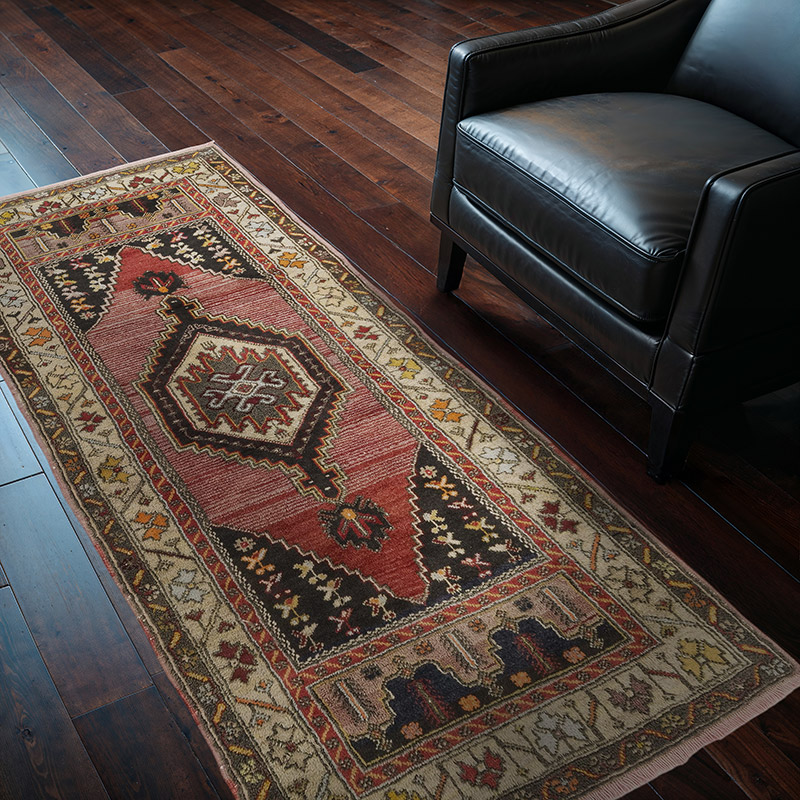 Vintage Turkish Hand-Knotted Rug - 3' 3" x 6' 8" (39" x 80") - K0084211