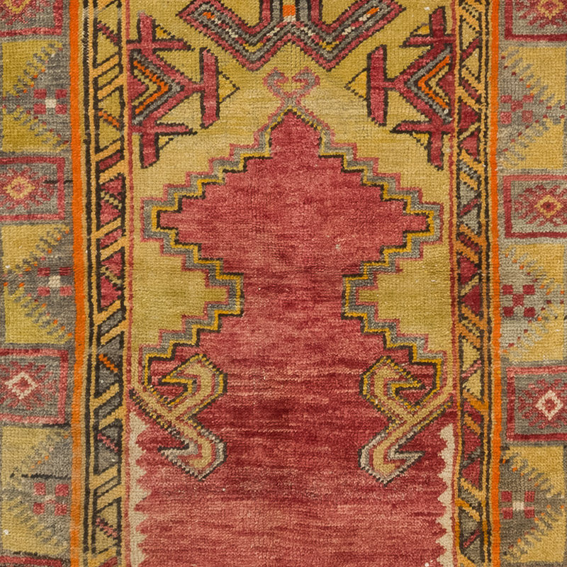 Vintage Turkish Hand-Knotted Rug - 2' 11" x 5' 3" (35" x 63") - K0084212