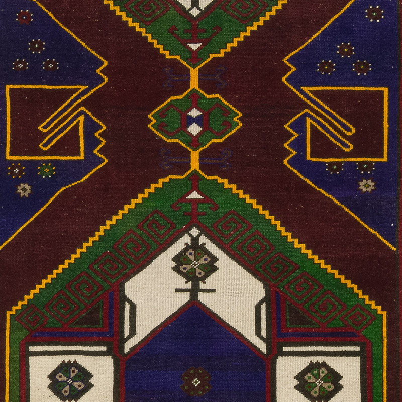 Alfombra Vintage Turca Anudada a Mano - 140 cm x 385 cm - K0084213