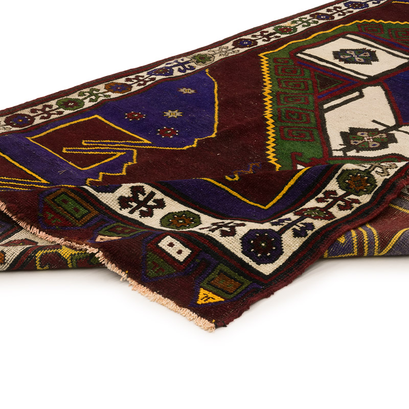 Alfombra Vintage Turca Anudada a Mano - 140 cm x 385 cm - K0084213