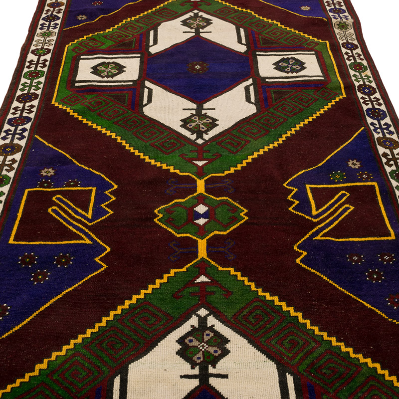 Alfombra Vintage Turca Anudada a Mano - 140 cm x 385 cm - K0084213