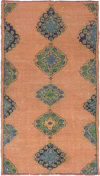 Vintage Turkish Hand-Knotted Rug - 4' 7" x 7' 7" (55" x 91")