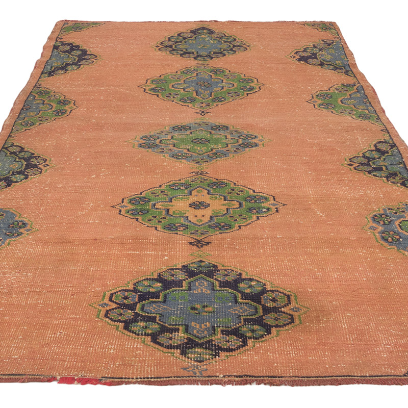 Vintage Turkish Hand-Knotted Rug - 4' 7" x 7' 7" (55" x 91") - K0084215