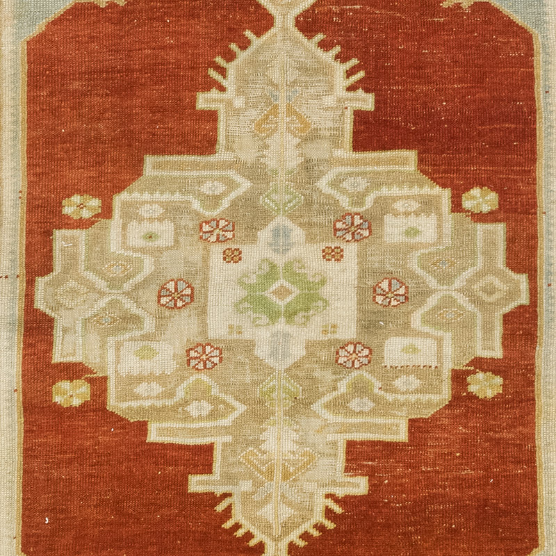 Alfombra Vintage Turca Anudada a Mano - 125 cm x 193 cm - K0084222