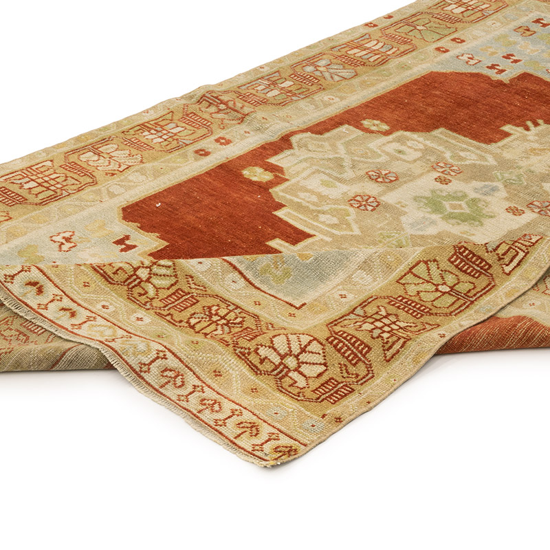 Alfombra Vintage Turca Anudada a Mano - 125 cm x 193 cm - K0084222