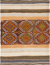 Vintage Malatya Kilimi - 141 cm x 181 cm